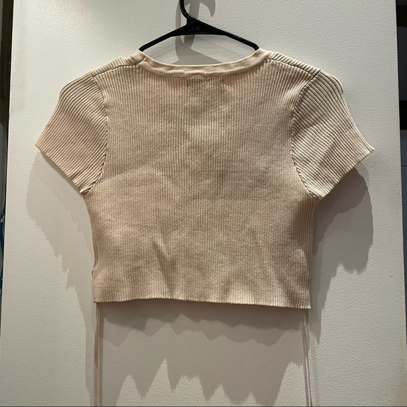 Ribbed knit tie top - Picture 3 of 4